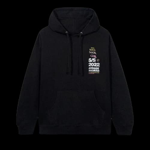 Anti Social Social Club Link In Bio Hoodie 'Black'