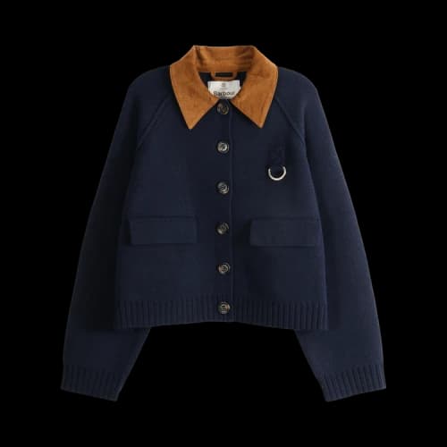 Barbour Alverstone Knitted Cardigan 'Navy'