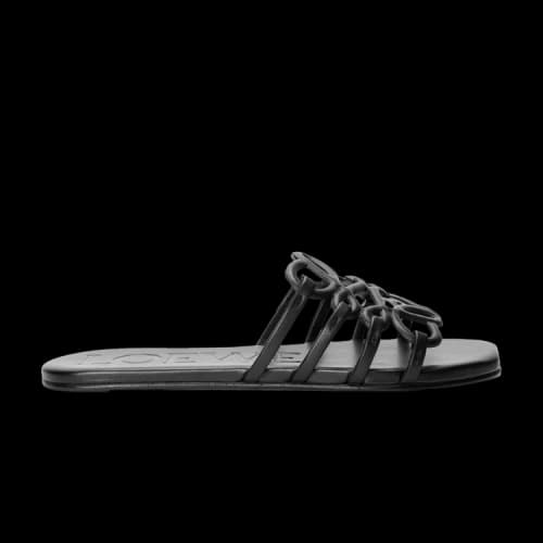 Loewe Petal Anagram Slide 'Black' (Women's)
