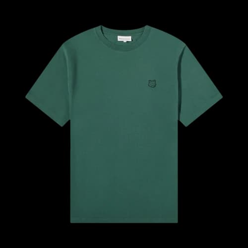 Maison Kitsuné Tonal Fox Head Patch Comfort Tee 'Bottle Green'