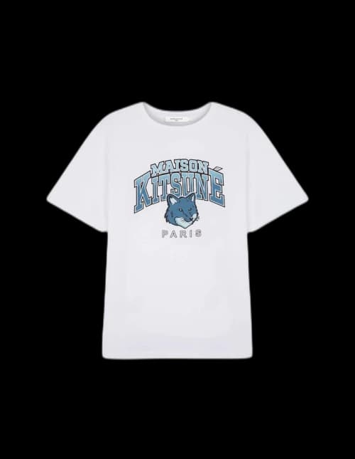 Maison Kitsune Campus Fox Relaxed T-shirt White