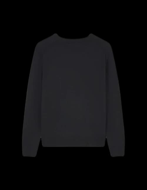Maison Kitsune Fox Head Patch Regular Jumper Black