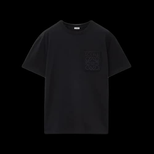 Loewe Anagram Embroidery Pocket T-Shirt Black