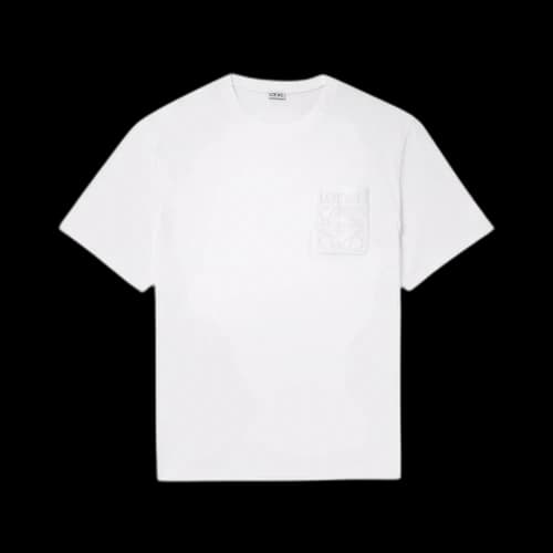 Loewe Anagram Embroidery Pocket T-Shirt White