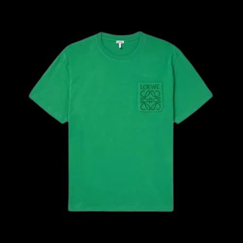 Loewe Anagram Embroidery Pocket T-Shirt Tennis Green