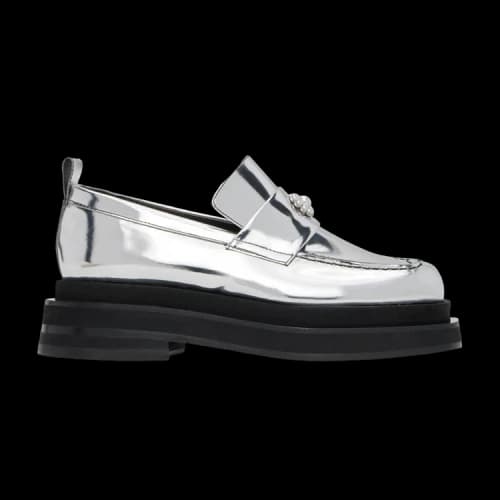 Simone Rocha Heart Toe Platform Loafer 'Silver'