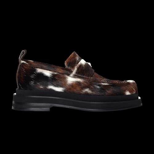 Simone Rocha Heart Toe Platform Loafer 'Cow Pattern'