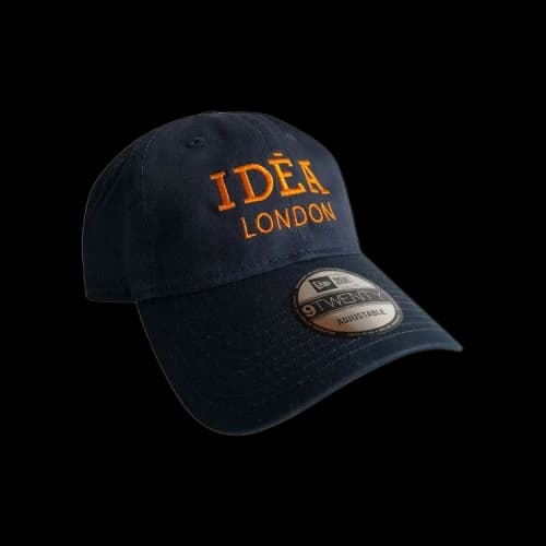 IDEA London Baseball Cap 'Navy Orange'
