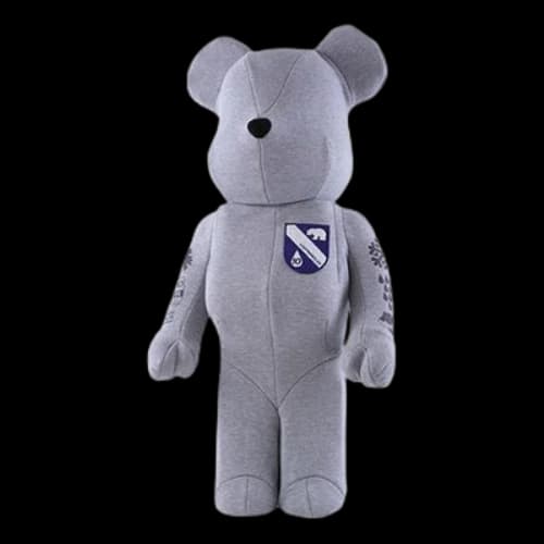Bearbrick BE@RBRICK Loopwheeler 1.0 Gray 1000%