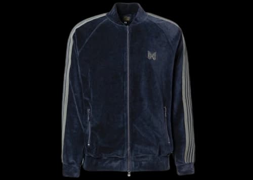 Needles Velour Track Jacket Navy