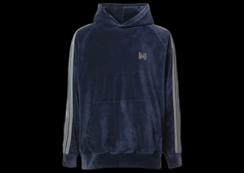 Needles Velour Track Hoodie Brown