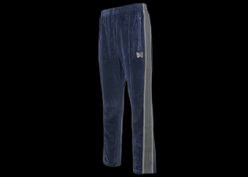 Needles Velour Narrow Track Pants Navy