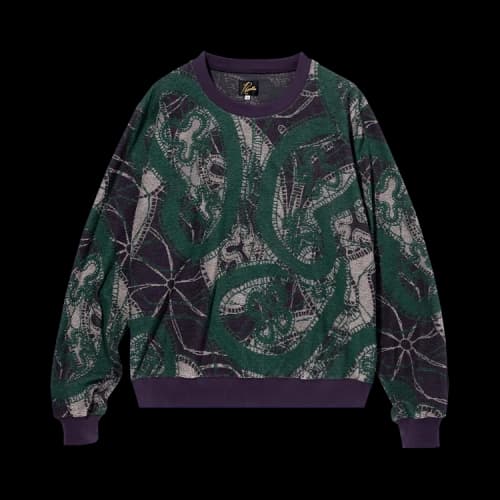 Needles Crew Sweat Shirt 'Purple'