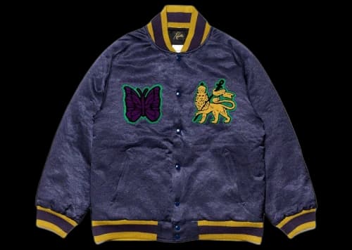 Needles x Sasquatchfabrix. Award C/R Satin Jacket Purple