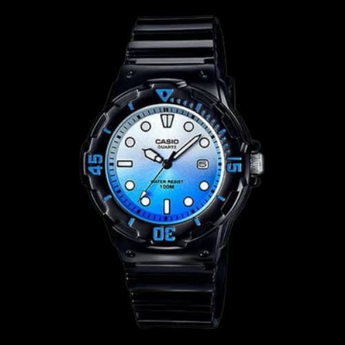 Casio Quartz Waterproof Sports Blue Gradient Blue Analog