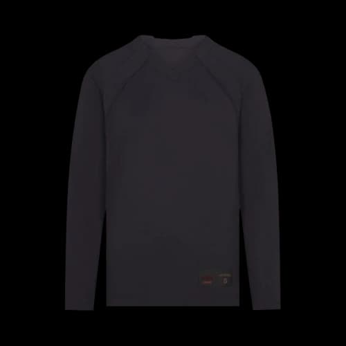 NikeSKIMS Airy V-Neck Oversized Long Sleeve Top 'Obsidian'