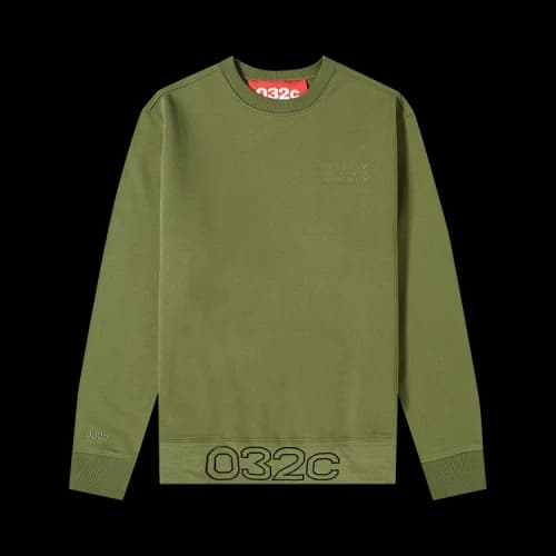 032c Logo Embroidered Crewneck Sweatshirt