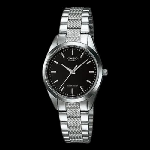 CASIO Stainless Steel Strap Black Analog