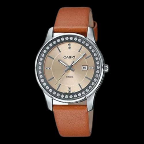 CASIO STANDARD Series Quartz Orange/White Brown Analog