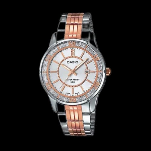 CASIO Waterproof Stainless Steel Strap Pink