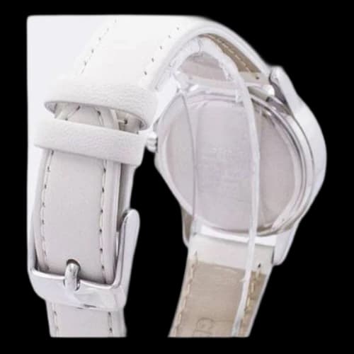CASIO ENTICER Series Leather es Pink/Creamy CreamYellow Analog