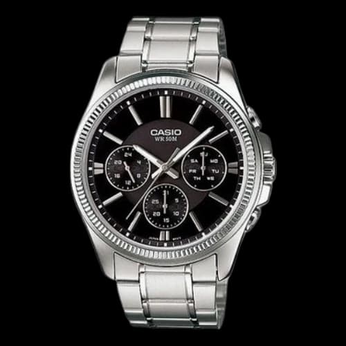 CASIO ENTICERSeries es Black Dial Black Analog