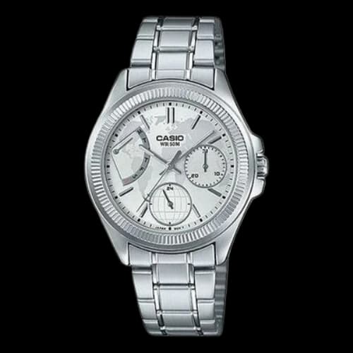 CASIO Stainless Steel Strap Silver Analog