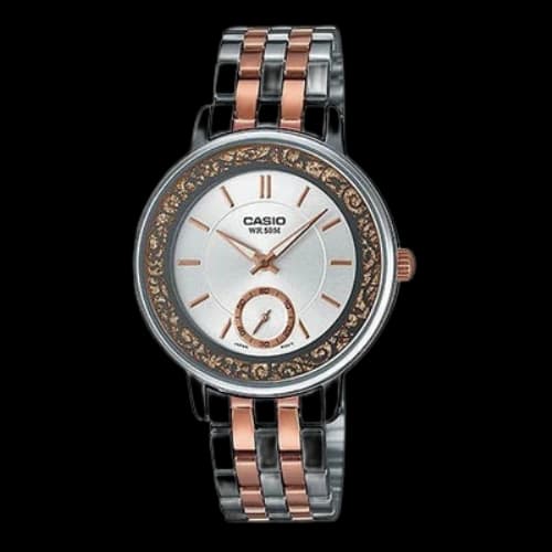 CASIO Stainless Steel Strap Silvery Dial Waterproof 32mm Silvery Analog