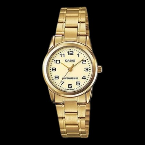CASIO STANDARD Retro Series Small LTP-V001G-9B Gold Analog