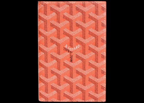 Goyard Grenelle Passport Holder Orange
