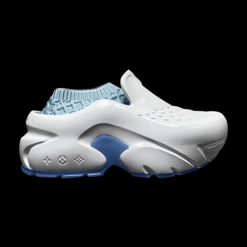 Louis Vuitton Foam Clog 'White Blue'