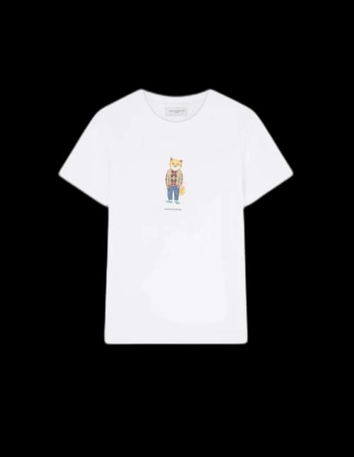Maison Kitsune Dressed Fox Regular T-shirt White