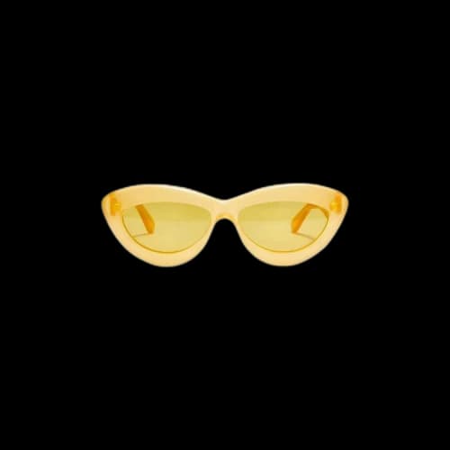 Loewe Curvy Sunglasses 'Shiny Yellow/Roviex'