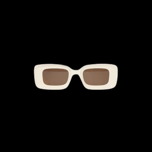 Loewe Anagram Sunglasses 'Ivory/Brown'