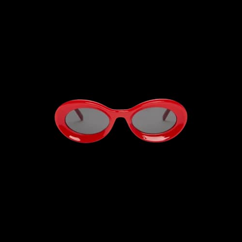 Loewe Paula's Ibiza Oval Sunglasses 'Red'