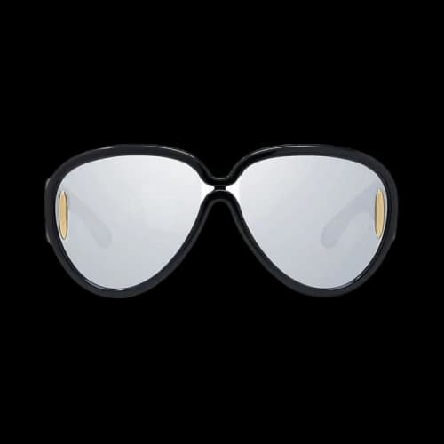 Loewe x Paula's Ibiza Pilot Mask Sunglasses 'Shiny Black/Smoke'