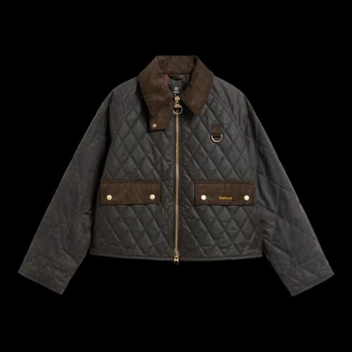Barbour Tartan Reimagined Iconstar Quilted Spey Wax Jacket 'Olive/Classic'