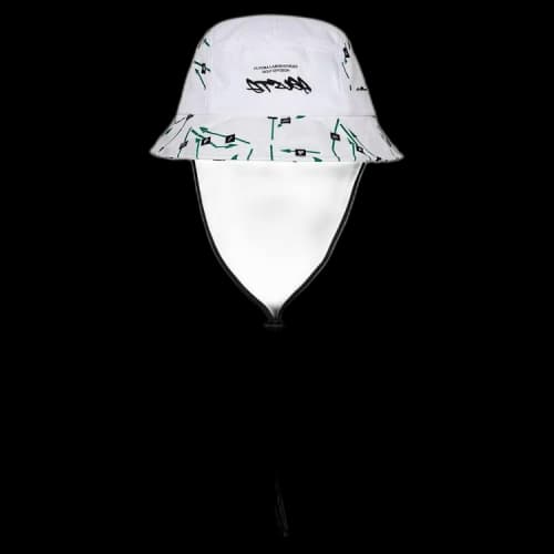 Malbon x Futura Tag Bucket Hat 'White'