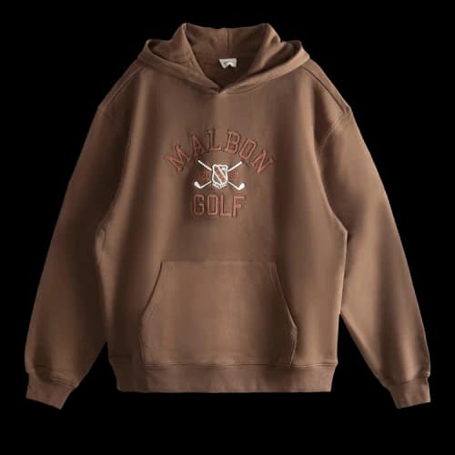 Malbon Fesque Crest Hoodie 'Brown'