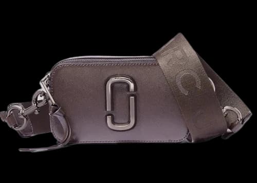 Marc Jacobs The Snapshot DTM Camera Bag Metallic Grey