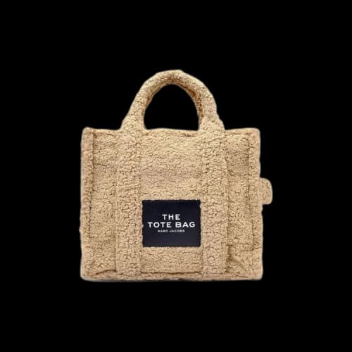 Marc Jacobs Teddy Shearling Small Traveller Tote Bag 'Beige'