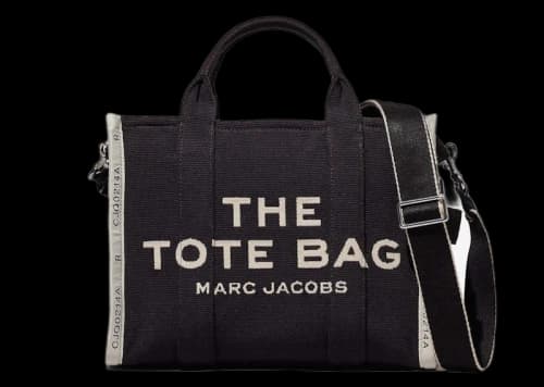 Marc Jacobs The Medium Jacquard Tote Bag Black
