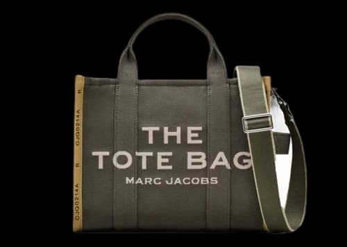 Marc Jacobs The Jacquard Medium Tote Bag Bronze Green