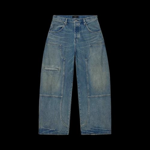 PURPLE BRAND Workwear Barrel Jeans 'Light Indigo'