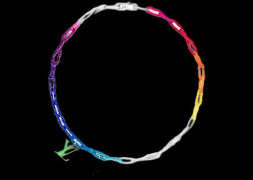 Louis Vuitton Ceramic Chain Necklace Rainbow