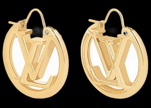 Louis Vuitton Louise Earrings Gold