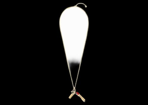 Louis Vuitton Limited Edition Lip Stick Necklace Fall In Love Gold