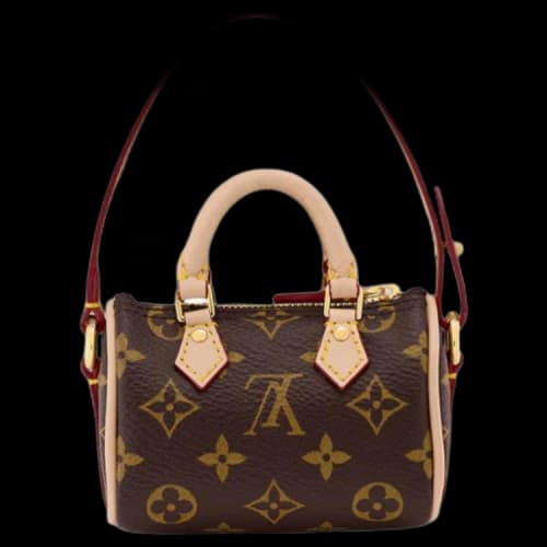 Louis Vuitton Bag Charm Speedy Monogram Brown