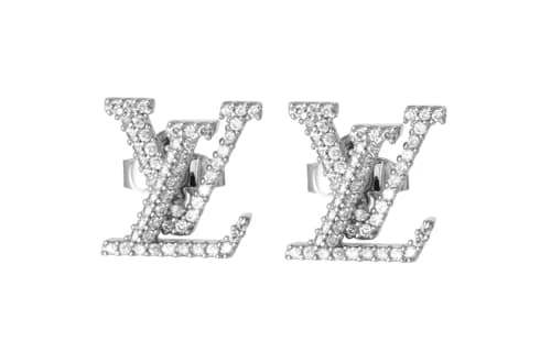 Louis Vuitton LV Iconic Earrings Silver/Rhinestone