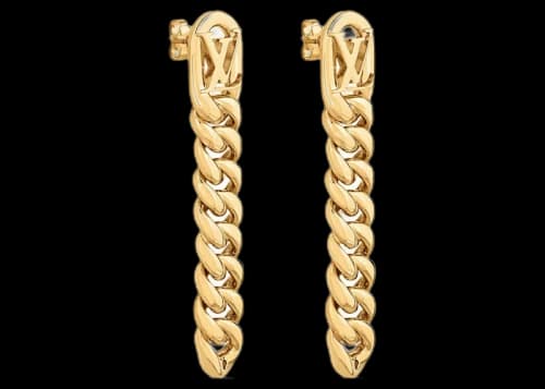 Louis Vuitton LV Get Dressed Earrings Gold
